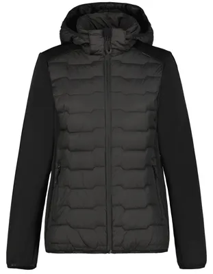 Produktbild von Icepeak Burlison Hybrid Steppjacke für Damen, Farbe:Schwarz, Größe:38