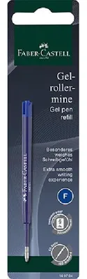 Produktbild von Faber-Castell Gelrollermine G2 F blau Blister