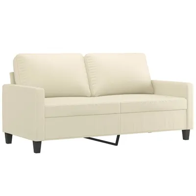 Produktbild von vidaXL 2-Sitzer-Sofa Creme 140 cm Kunstleder