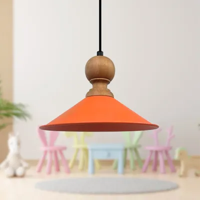 Produktbild von Pendelleuchte Ferh 35/20 cm Hängeleuchte Vintage Esstisch, Wohnzimmer große Hängelampe Küche Esszimmerlampen Hängelampen - Orange