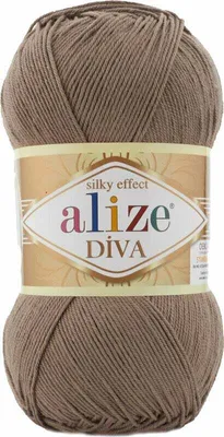Produktbild von Alize Diva Strickgarn 100% Microfaser Polyacryl Seideneffekt 350m/100g Nadelstärke 2,5-3,5mm