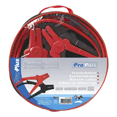 Produktbild von ProPlus Starterkabelsatz 350 Ampere 12/24 Volt 25 mm² 3,5 Meter