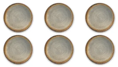 Zdjęcie produktu dla Excelsa Zestaw 6 talerzy do serwowania Demetra Ceramic 33X1,5 Cm Kolorowy