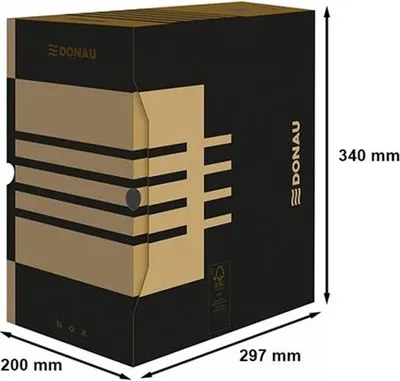 Obrázok produktu pre DONAU archivačný box - A4, 200 mm, hnedý