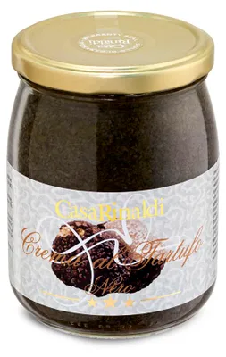 Image de Casa Rinaldi Crème de truffes noires en pot avec bouchon à vis 500g