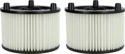 Produktbild von vhbw 2x Faltenfilter Ersatz für Bosch 2609256F35 für Staubsauger - Patronenfilter Weiß Abwaschbar