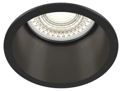 Image de Luminaire encastré, noir, douille GU10, diamètre 6,8cm