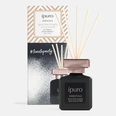 Immagine prodotto di ipuro Essentials TIME TO PARTY Diffusore di fragranza per ambienti con bastoncini, 50 ml - Profumo per ambienti