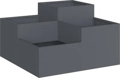 Produktbild von Möbel Pflanzkübel 80x80x48 cm Anthrazit Stahl - Beete pflanzen Neu30196