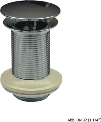 Produktbild von Design Schaftventil nicht verschliessbar ohne Überlauf DN32 (11/4")