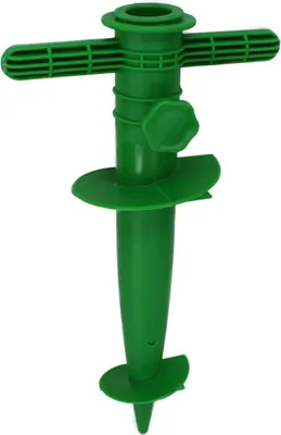 Produktbild von Sonnenschirmständer Bodenhülse 30cm Bodendübel Strandschirmhalter aus Kunststoff, Farbe:grün