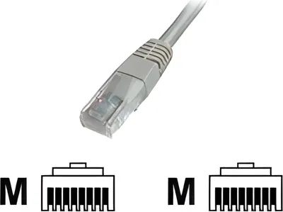 Immagine prodotto di DIGITUS Patchkabel RJ45 U/UTP CAT5e 1.50m grau