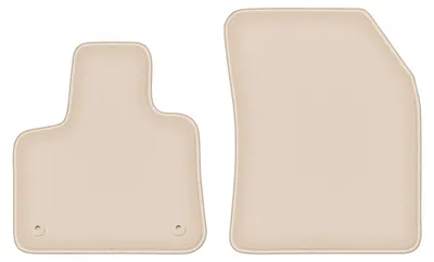 Produktbild von DURBAN Beige Velours-Fußmatten vorne für Citroen C5 Aircross Crossover (2019-)