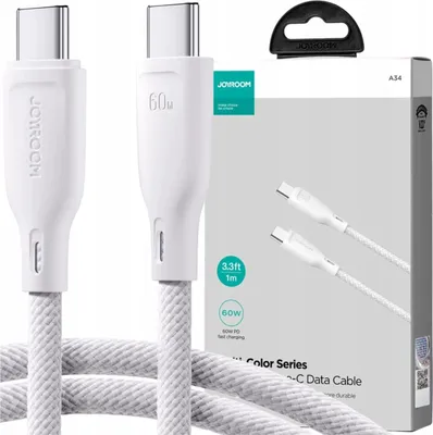 Image de Kabel Joyroom Multi-Color Series S-A34 Usb-A / Lightning 3A 1M - Biały