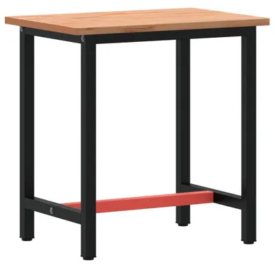 Obrázok produktu pre vidaXL Pracovný stôl 80x55x81,5 cm masívne drevo buk a kov