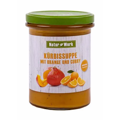 Produktbild von Naturwerk Kürbis-Orange-Curry-Suppe 12x 385ml