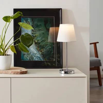 Produktbild von Nachttischlampe, Touchschalter, 41 cm Höhe, Ø 16 cm, E14, max. 40 W