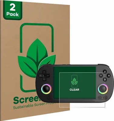 Produktbild von 2x ScreenLeaf Schutzfolie für Anbernic RG40XX H Displayschutz Display Schutz Folie Klar Transparent