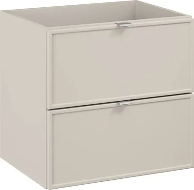 Zdjęcie produktu dla Szafka Łazienkowa Pod Umywalkę 60 Cm Kaszmir Mat 2 Szuflady Frez
