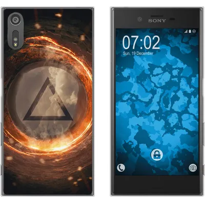 Produktbild von PhoneNatic Case kompatibel mit Sony Xperia XZs Silikon-Hülle Element Feuer M3
