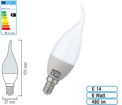 Produktbild von 6w E14-Lampe Neutralweiß (CRAFT-6)