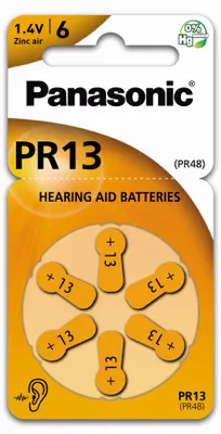 Obrázok produktu pre Batéria V13/PR48 (PR13), 6 ks v blistri