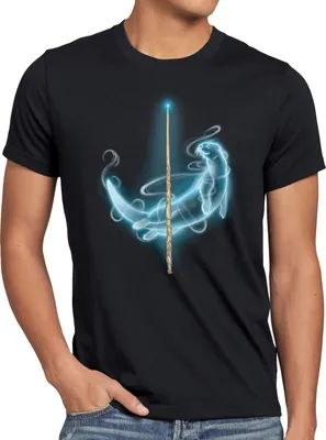 Produktbild von BaumwolleCloud Patronus Hermine Herren T-Shirt potter schule zauberei magic harry