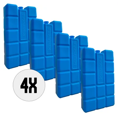 Produktbild von DULA Kühlakkus für Kühlbox - blau - 4 Stück - 400 g - 16 x 9 x 3,2 cm