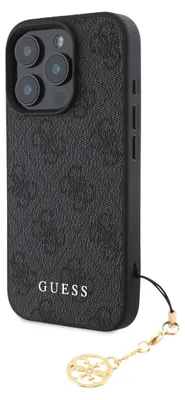 Productafbeelding van Guess 4g Charm iPhone 16 Pro Max telefoonhoesje, zwart, zwart, one size