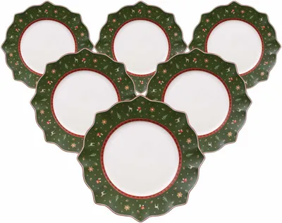 Image de Villeroy & Boch Toy's Delight Assiette plate ø 28,4 cm Set de 6 Vert