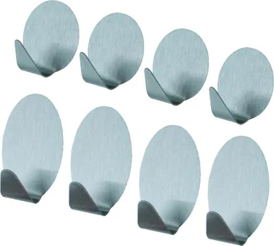 Produktbild von Haken selbstklebend Edelstahl 4er sortiert 5 + 3,5cm