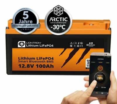 Produktbild von LIONTRON LiFePO4 12,8V 100Ah LX Arctic BMS mit Bluetooth
