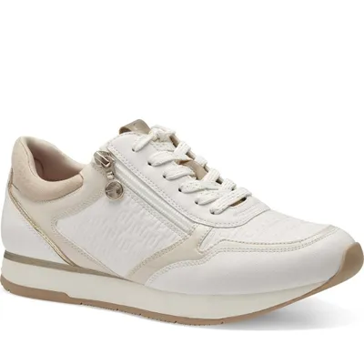 Produktbild von Tamaris Damen Sneaker Slip-On Reißverschluss Wechselfußbett 1-23603-42, Größe:41 EU, Farbe:Weiß