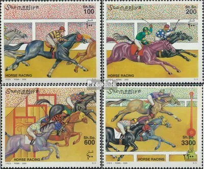 Produktbild von Briefmarken Somalia 2000 Mi 832-835 (kompl.Ausg.) postfrisch Pferderennen