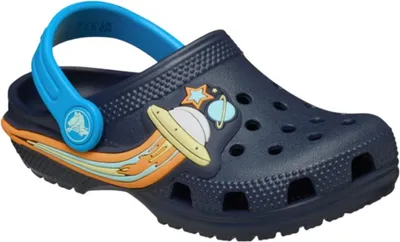 Produktbild von Crocs Toddler Classic UFO Lights Clog Kleinkinder Sandale mit LED Lichter Dunkelblau/Blau (Navy), 211623-410