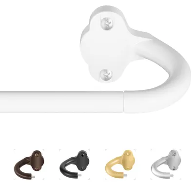 Image de TVWOO, tringles à rideaux, diamètre 1,6 cm, réglables, pour rideaux occultants