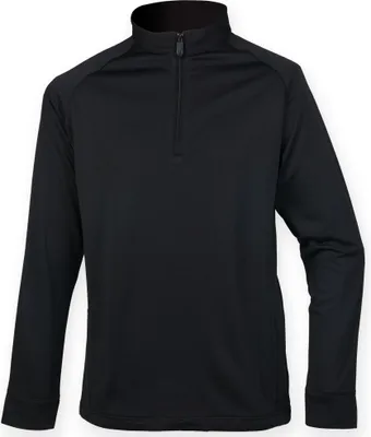 Produktbild von Henbury - Oberteil Reißverschluss für Herren PC6164 (L) (Schwarz)