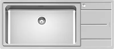 Produktbild von Foster Evo, Rechteckig, Edelstahl, Edelstahl, 1 Becken, Rechteckig, 730 x 400 mm