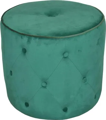 Produktbild von Hocker Sitzhocker Sitzpouf Pouf Fußhocker in Smaragdgrün