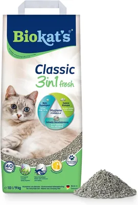 Productafbeelding van Kattenbakvulling - bentoniet - 3 korrelgroottes - lentegeur - 10 liter