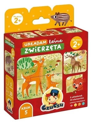 Obrázok produktu pre Puzzle Układam Leśne Zwierzęta CzuCzu
