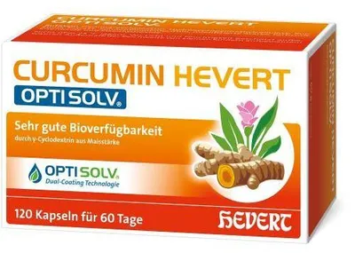Zdjęcie produktu dla Kurkumina Hevert Optisolv Kapsułki 120 kapsułek