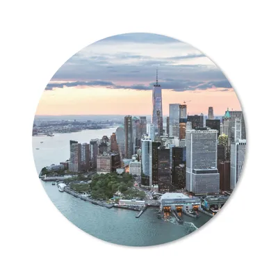 Produktbild von MuchoWow® Mauspad Mousepad Luftaufnahme von New York 20x20 cm - Mousepads - Maus Mat - Pad - Mausunterlage - Schreibtischmatte