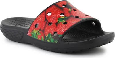 Produktbild von Crocs Classic Hyper-Real Slide Erdbeeren EUR 37-38