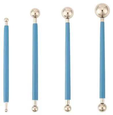 Modellierwerkzeug-Set, 4-teilig, Kunststoff, 7–18,5 mm