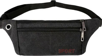 Produktbild von Gürteltasche Hüfttasche Bauchtasche Umhängetasche Crossbag Doggy Bag Jogging, Farbe:Schwarz