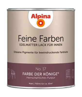 Produktbild von Alpina Feine Farben Lack No. 17 Farbe der Könige - purpur 750 ml
