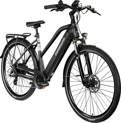 A black Zündapp Z810 E Bike is shown against a white background.
