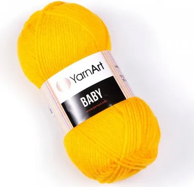 Produktbild von Yarn Art Baby 32 Dark Yellow Strickgarn