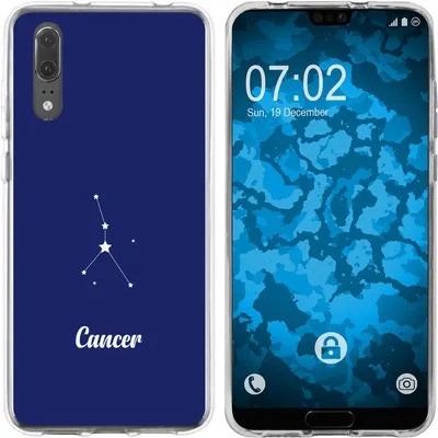 Produktbild von PhoneNatic Case kompatibel mit Huawei P20 Silikon-Hülle SternzeichenCancer M3
